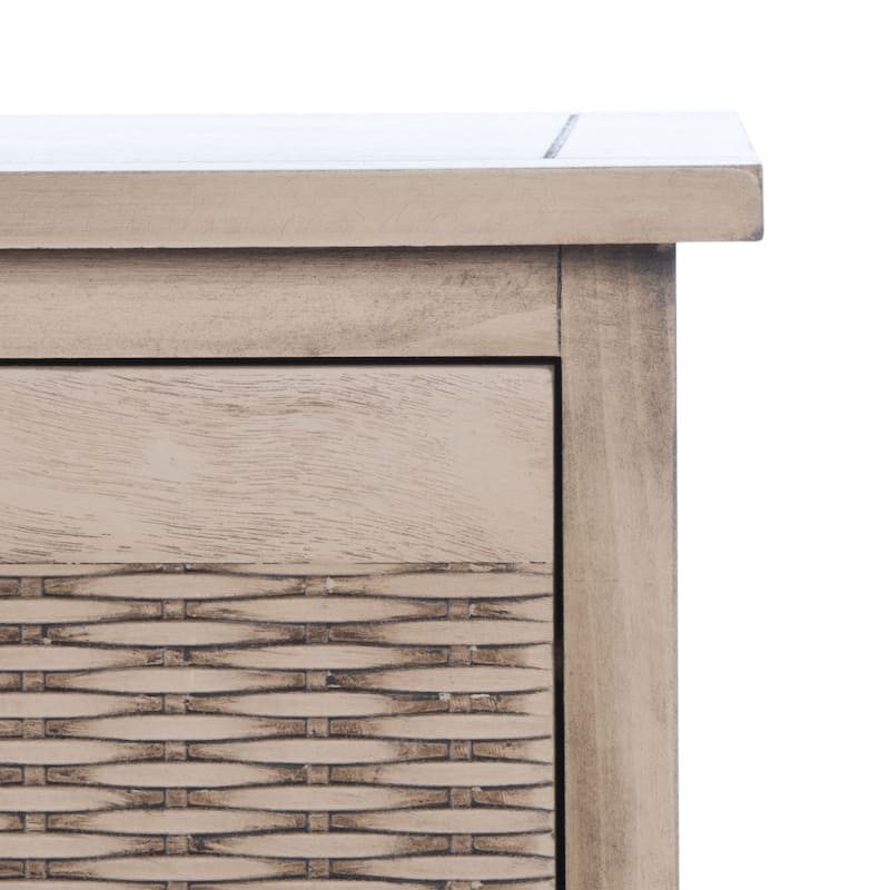 SAFAVIEH Landers 3-Drawer Bottom Shelf Storage Bench - 47.3" W x 15" L x 19" H