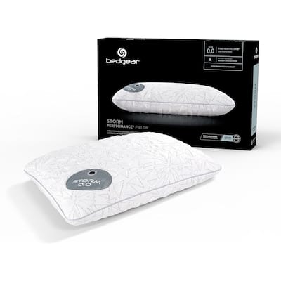 BEDGEAR Storm Performance Cooling Pillow - Size 1.0, 2.0 and 3.0 - Medium Firm Bed Pillow for Hot Sleepers