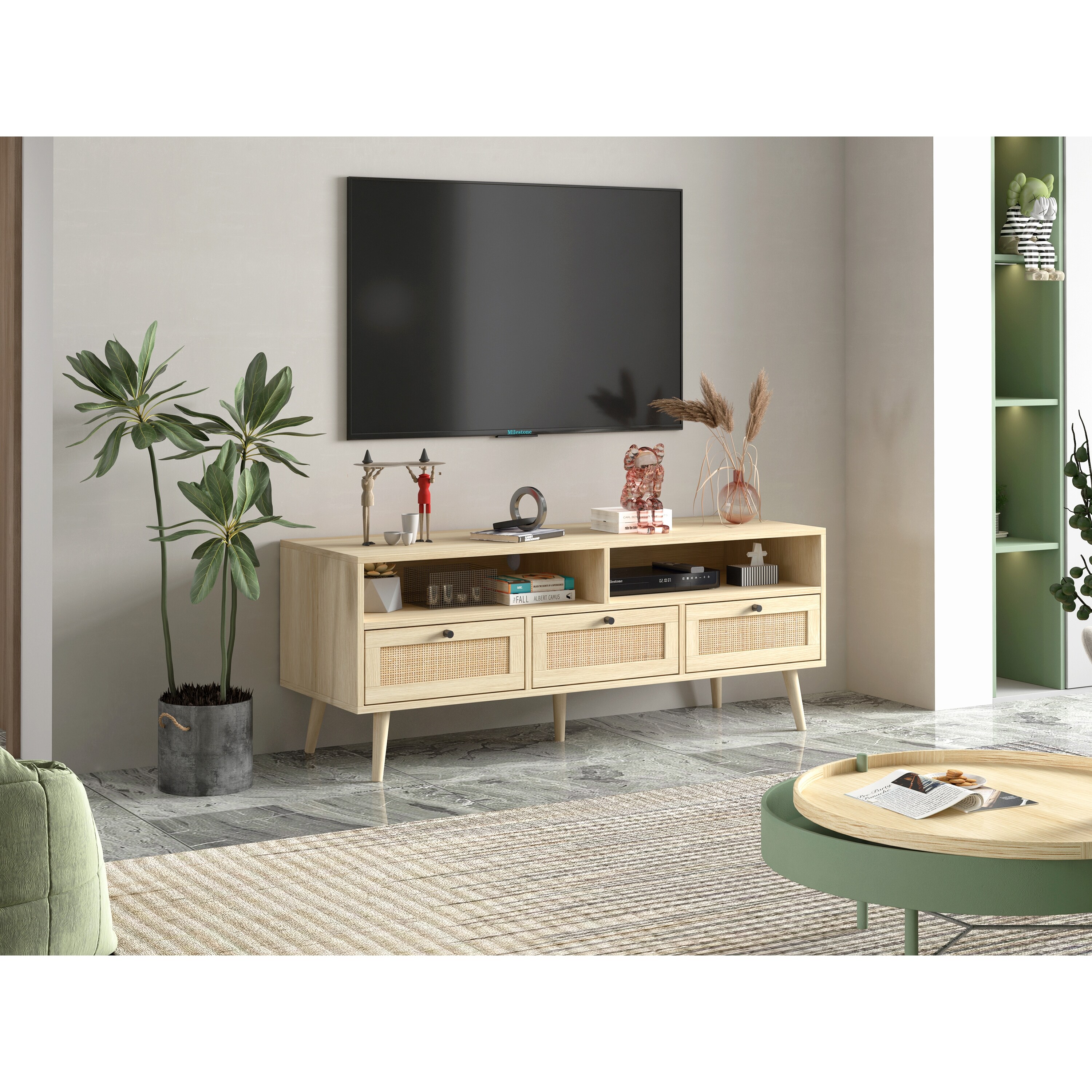 Tv stand multi wood best sale