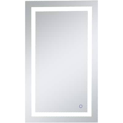 Elegant Lighting Helios 40" x 24" Rectangular Frameless Wall Mounted
