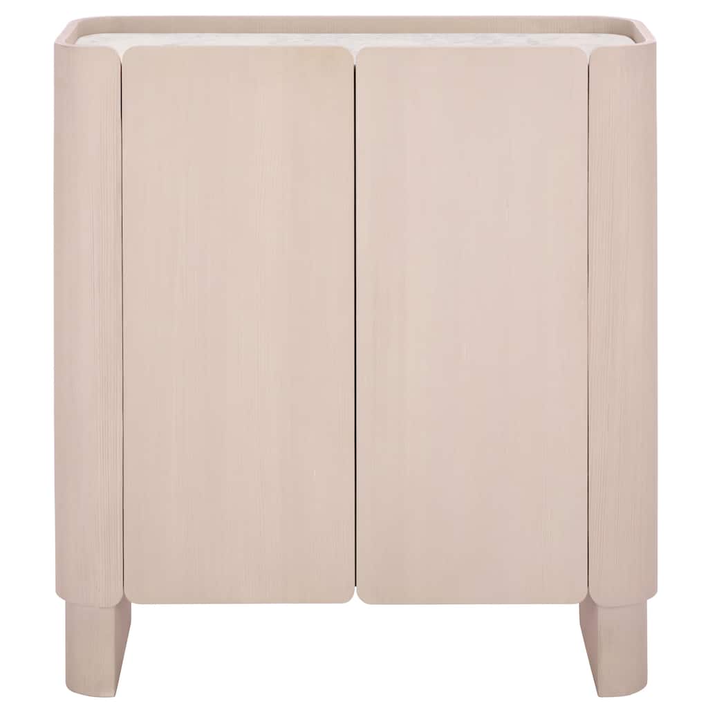 SAFAVIEH Couture Anabella Marble & Wood Bar Cabinet - 39"W x 14"D x 42"H