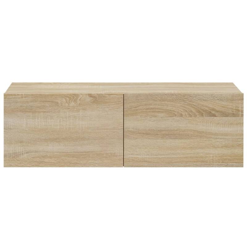 vidaXL Wall TV Cabinet Set of 4 Sonoma Oak Engineered wood - 11.8 x 39.4 x 11.8 in