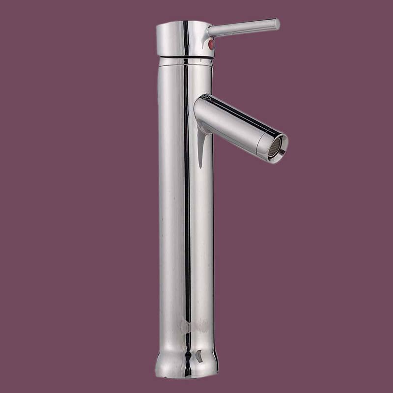 Chrome Faucet 12" Single Hole Faucet with Supply Lines