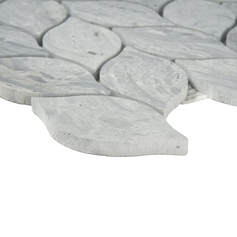 Marinewood Marble Leaf Honed Mosaic Tile