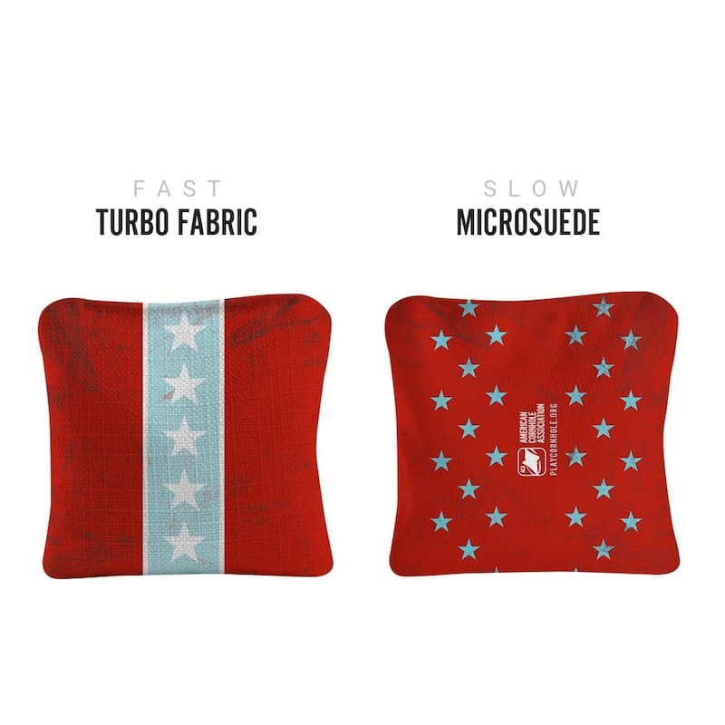 American Moto Red Dual Sided Cornhole Bags