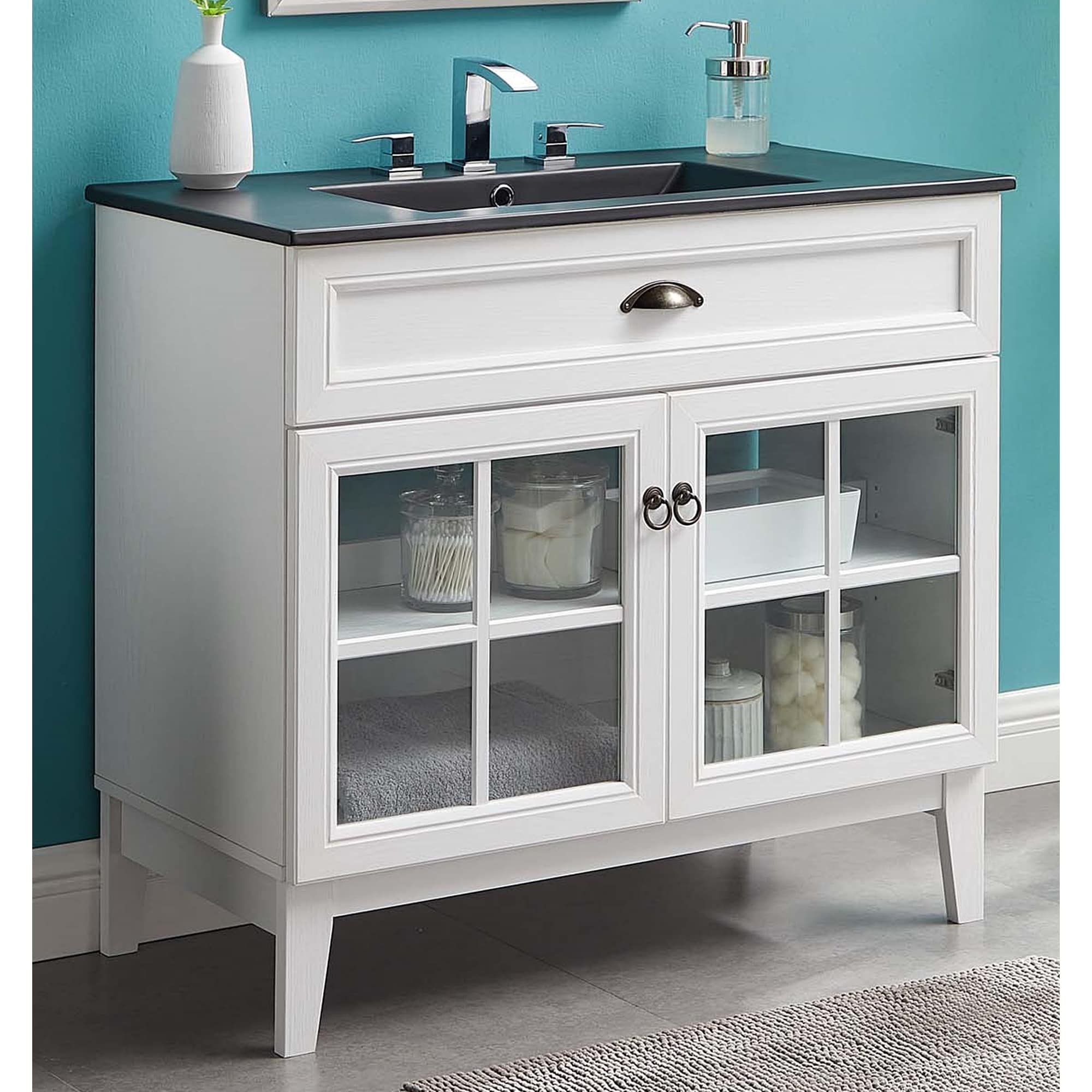 Buy Black Bathroom Vanities & Vanity Cabinets Online At Overstock | Our Best Bathroom Furniture Deals
