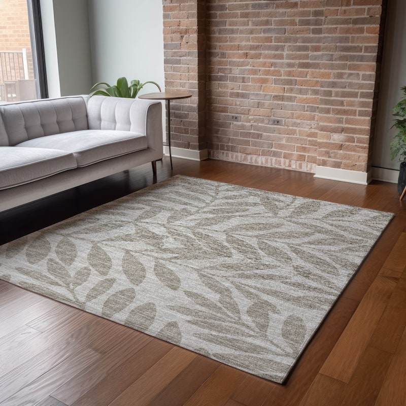 Premium Washable Super Soft Modern Fern Mayfield Rug