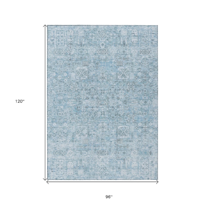 HomeRoots Floral Transitional Rectangle Outdoor Rug
