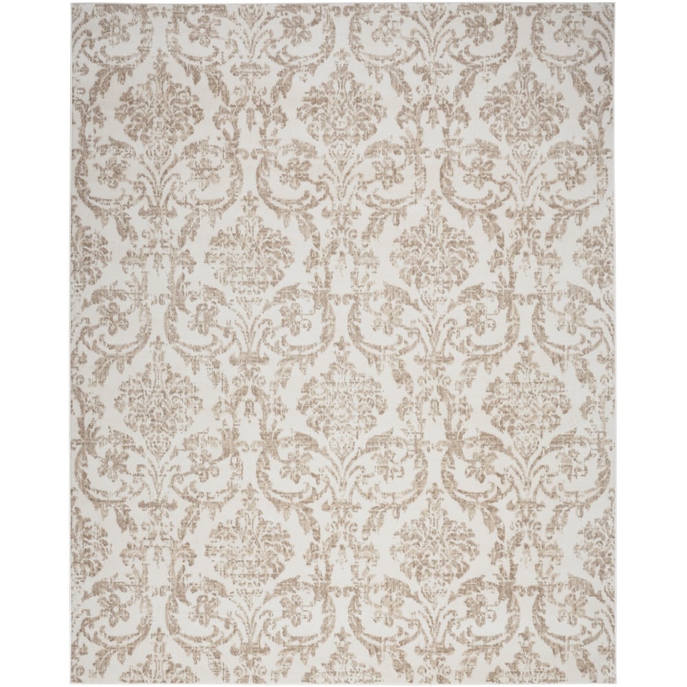 Nourison Jubilant Vintage Farmhouse Damask Area Rug