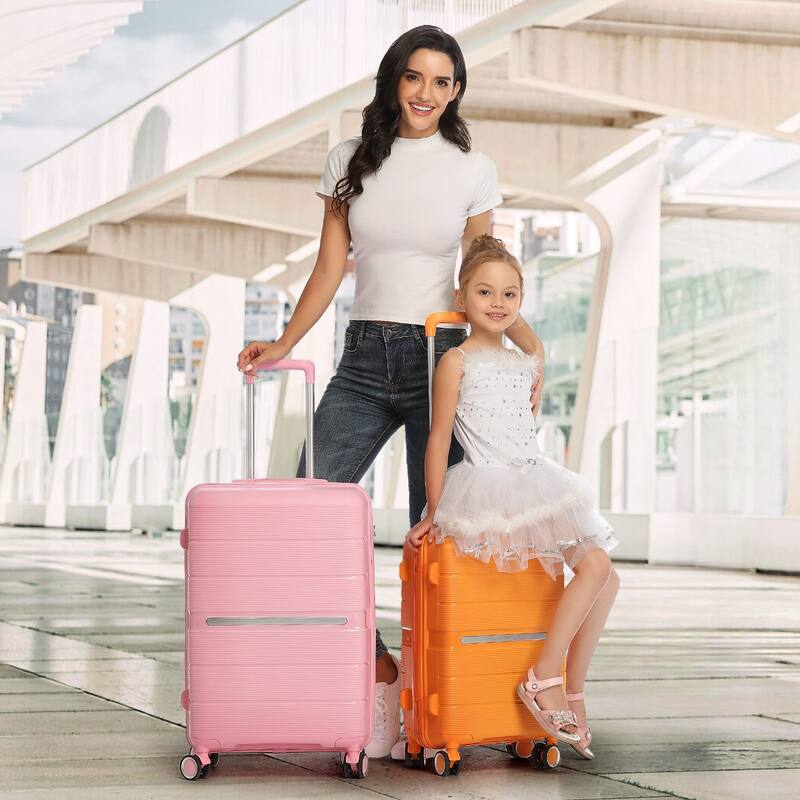 Luggage Sets 4 Piece(14/20/24/28) PP Lightweight & Durable Expandable Suitcase