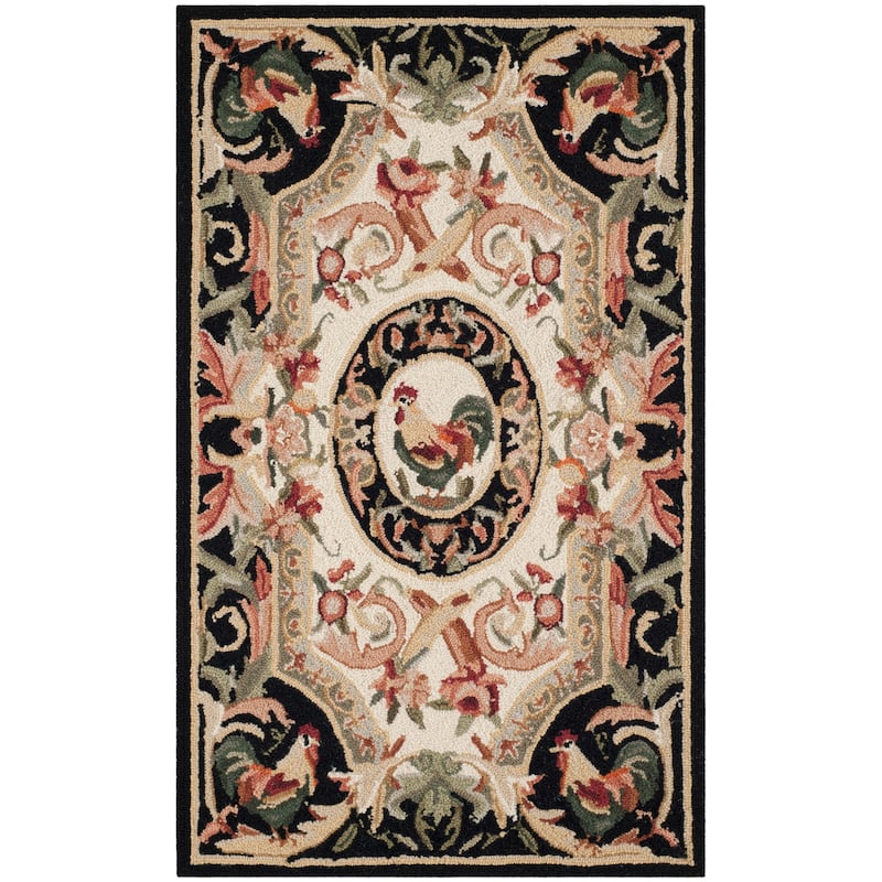 SAFAVIEH Handmade Chelsea Myranda French Country Rooster Wool Rug