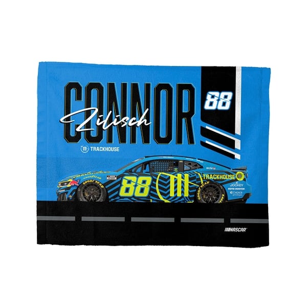 slide 2 of 10, NASCAR Side Profile Rally Towel 15×18 inches - Connor Zilisch