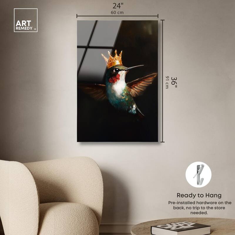 Royal Bird I Acrylic by Art Remedy, Ready to Hang