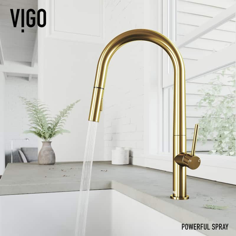 VIGO Greenwich Pull-Down Spray Kitchen Faucet