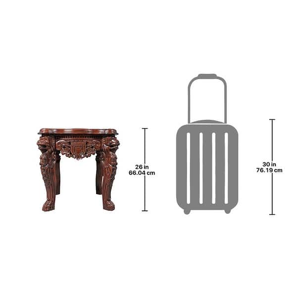 Design Toscano Lord Raffles Collection Grande Hall Lion Leg Side Table ...
