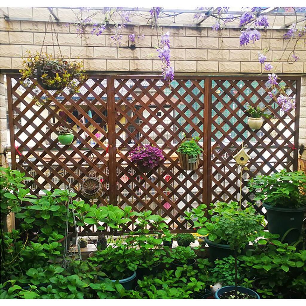 Wood Trellis Lattice Screen Privacy Fence