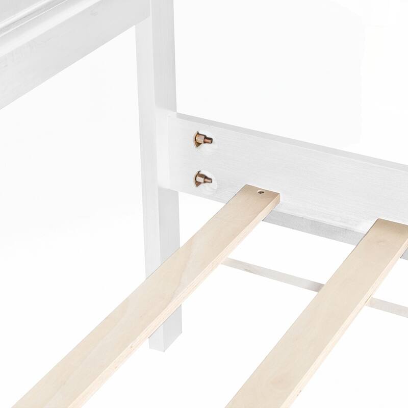Pinewood Bed with Strengthened Bed Frame