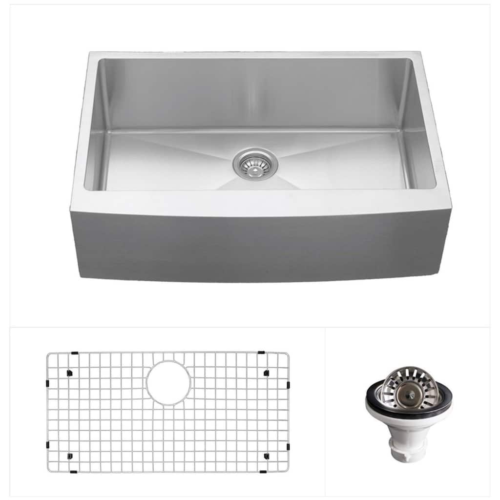 Karran USA EL-82-PK1 Elite 30" Farmhouse Single Basin Stainless Steel - Stainless Steel