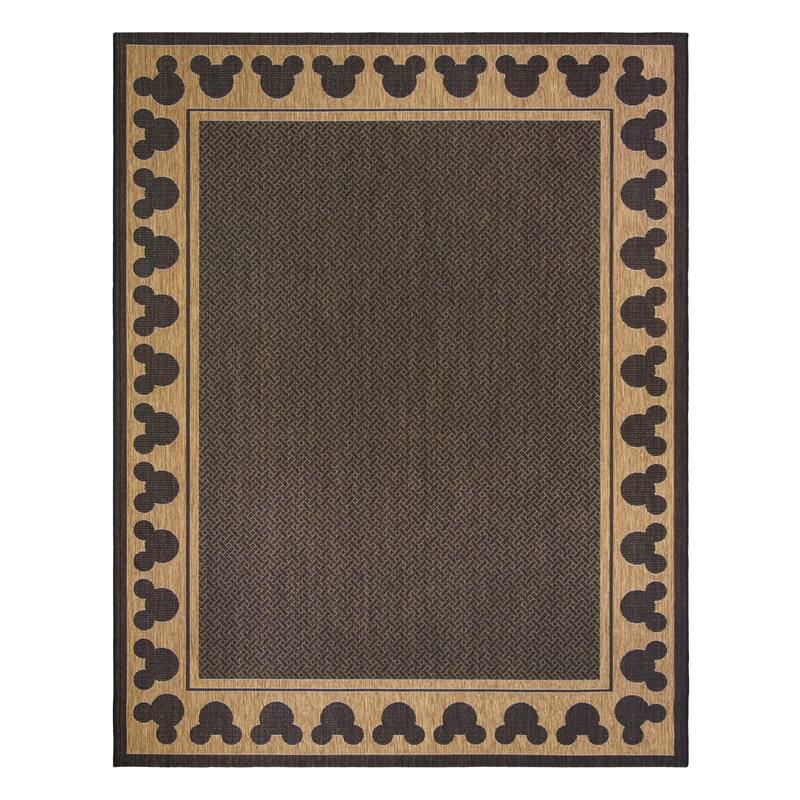 Disney Mickey Mouse Studio Modern Classic UV Protected Polypropylene Flatweave Indoor/ Outdoor Area Rug Collection