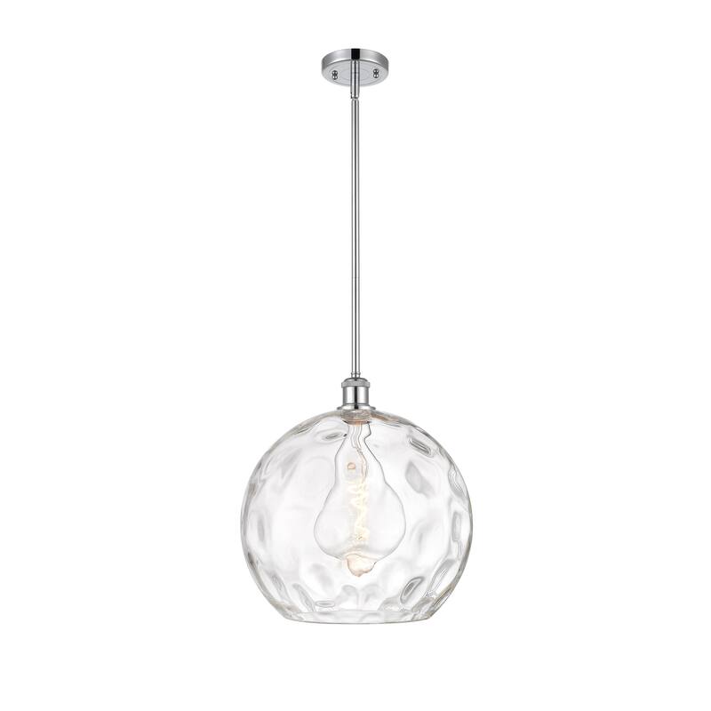 Innovations Lighting Athens Water Glass 1 Light 14" Pendant - Polished Chrome