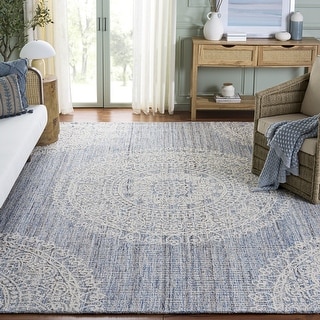 SAFAVIEH Handmade Ebony Dialita Medallion Wool Rug
