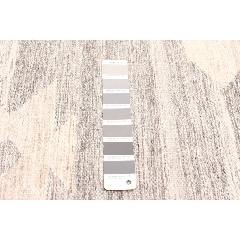 ECARPETGALLERY Flat-Weave Ankara FW Grey Wool Kilim - 5'1 x 7'5