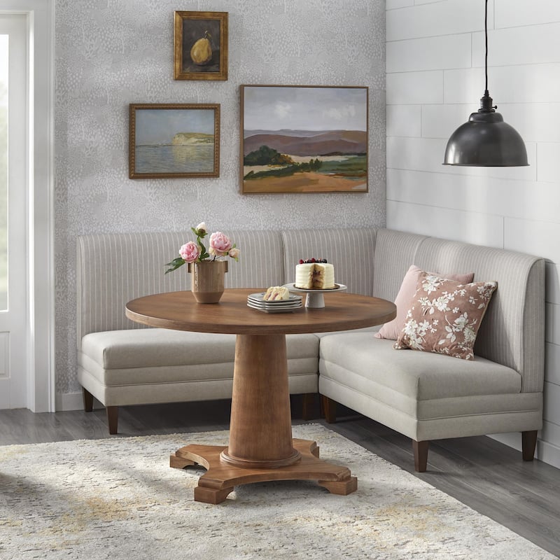 Lifestorey Phillips 4-Piece Upholstered Banquette Set - Beige