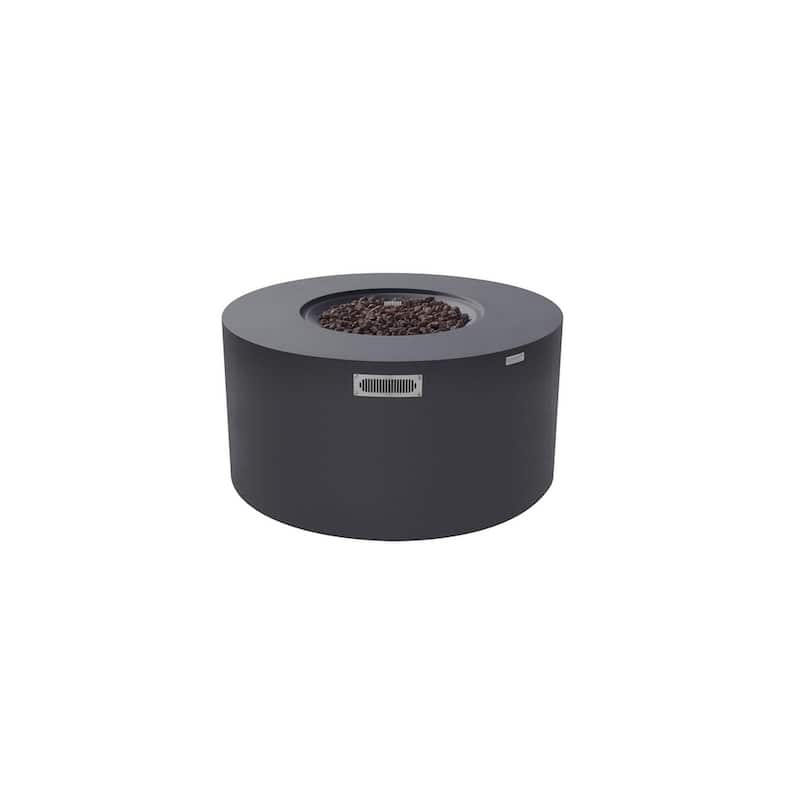 Sol Living Pacaya Round Propane Fire Pit 45,000 BTUs - 43 x 43 Inches - 43 x 43 in.