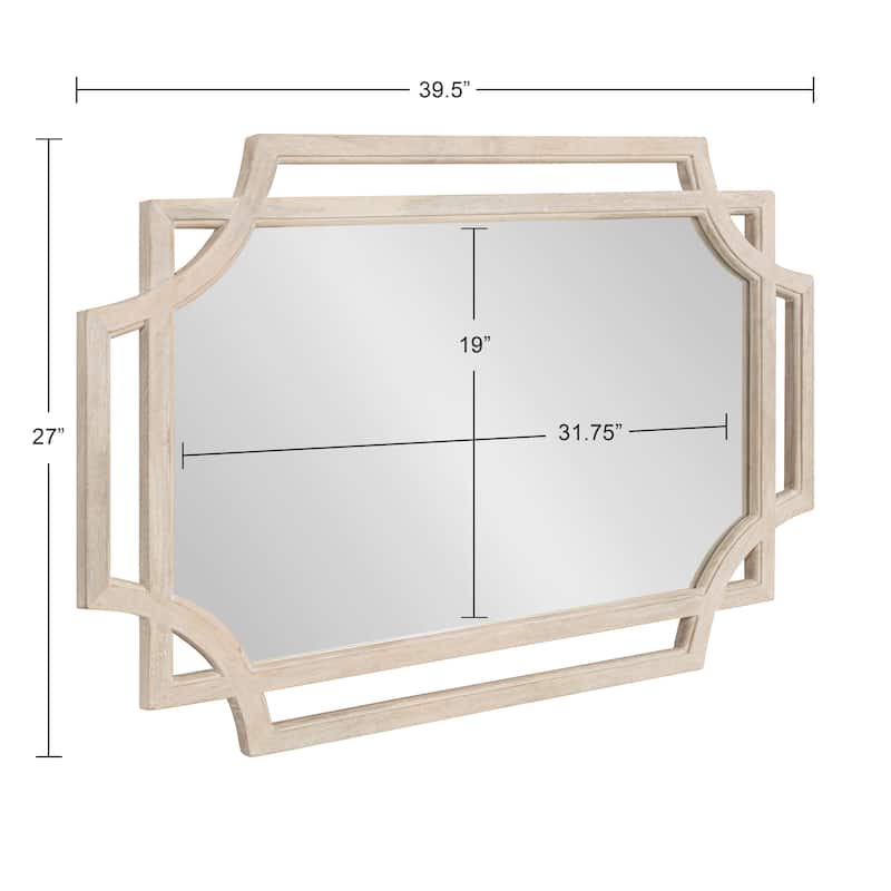 Kate and Laurel Minuette Wood Framed Wall Mirror