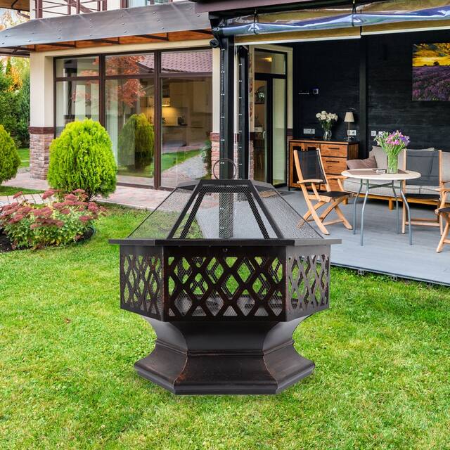 Iron Fire Pit Outdoor
