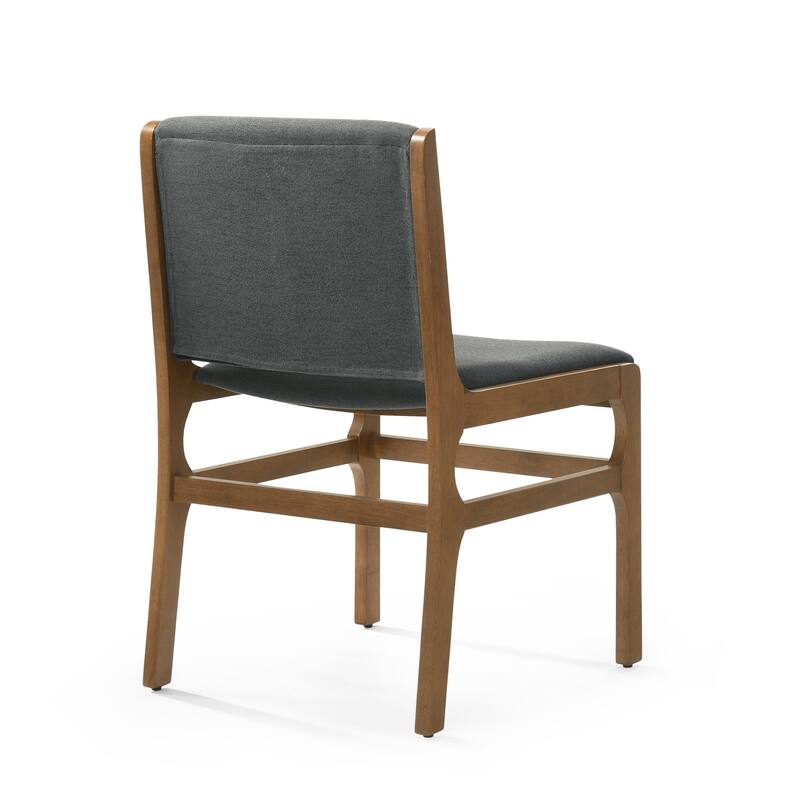 Modern Minimalist Dining Chair, Stylish Dining Chair with Thick Cushions and Rubber Wood Frame, for Dining Room
