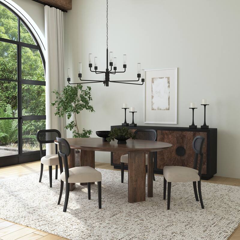 Classic Home Norwood 78" Mango Wood Dining Table in Brown - Brown