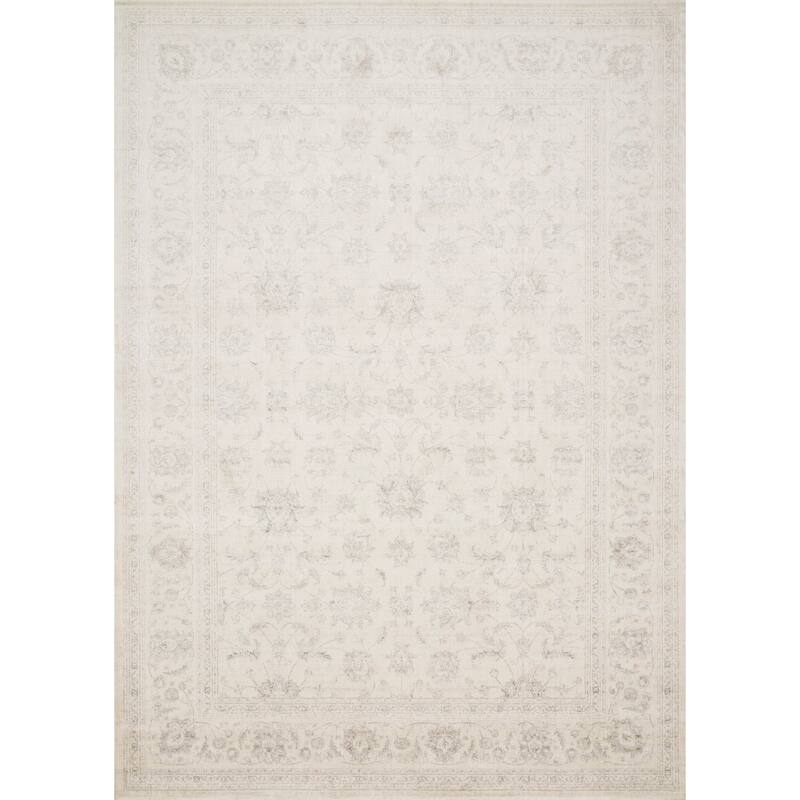 Alexander Home Antique Inspired Distressed Floral Area Rug
