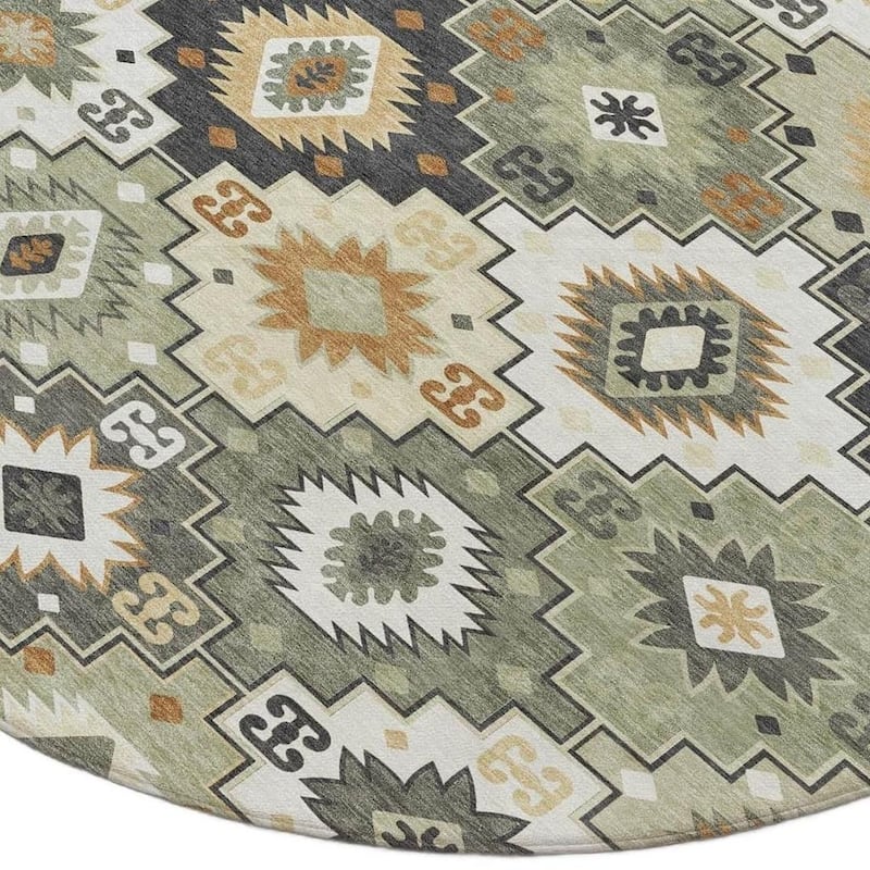 HomeRoots Southwestern Transitional Rectangle Outdoor Rug