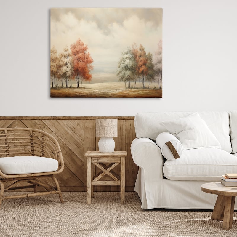 Stupell Muted Autumn Treeline Canvas Wall Art Design By Franklyn Gregory