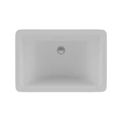 Lexicon Platinum V214 Quartz Composite Rectangle Vanity Sink - Galaxy White