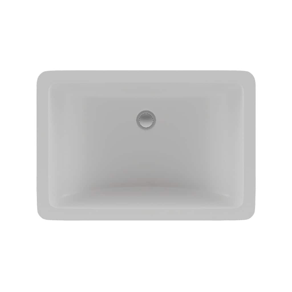 Lexicon Platinum V214 Quartz Composite Rectangle Vanity Sink - Galaxy White
