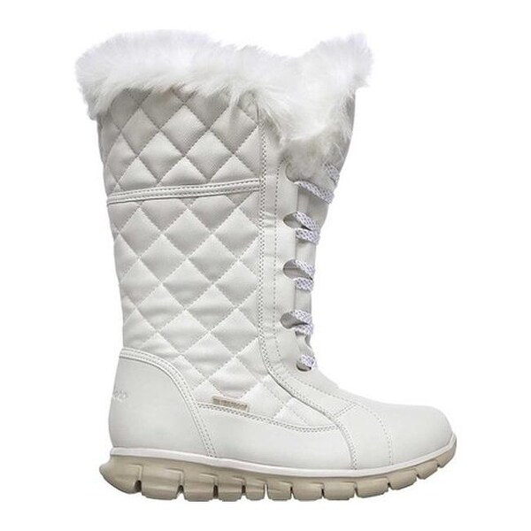skechers boots white
