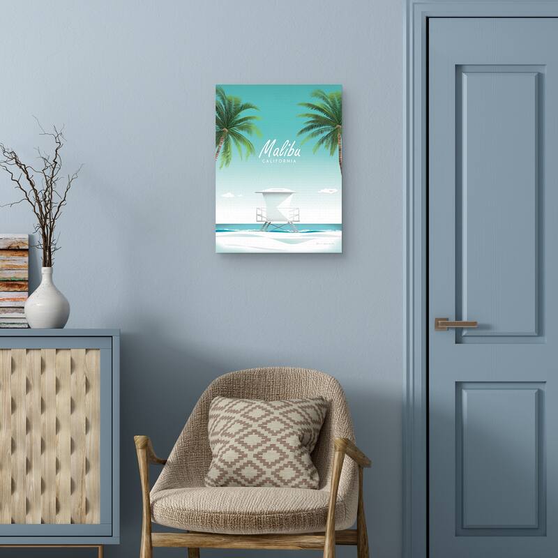 Malibu Canvas Art Print