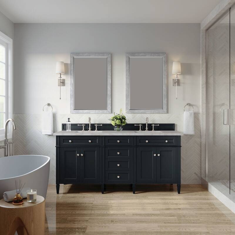 James Martin Vanities 650-V72-3VSL Brittany 72" Double Basin Poplar
