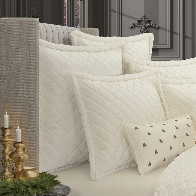 J. Queen New York Casey Sherpa Euro Quilted Sham