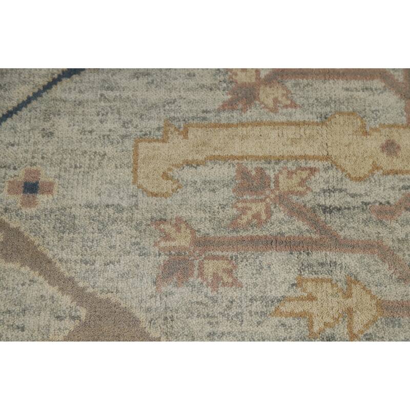 Oushak Indian Area Rug Handmade Oriental Blue Wool Carpet - 8'3" x 10'3"