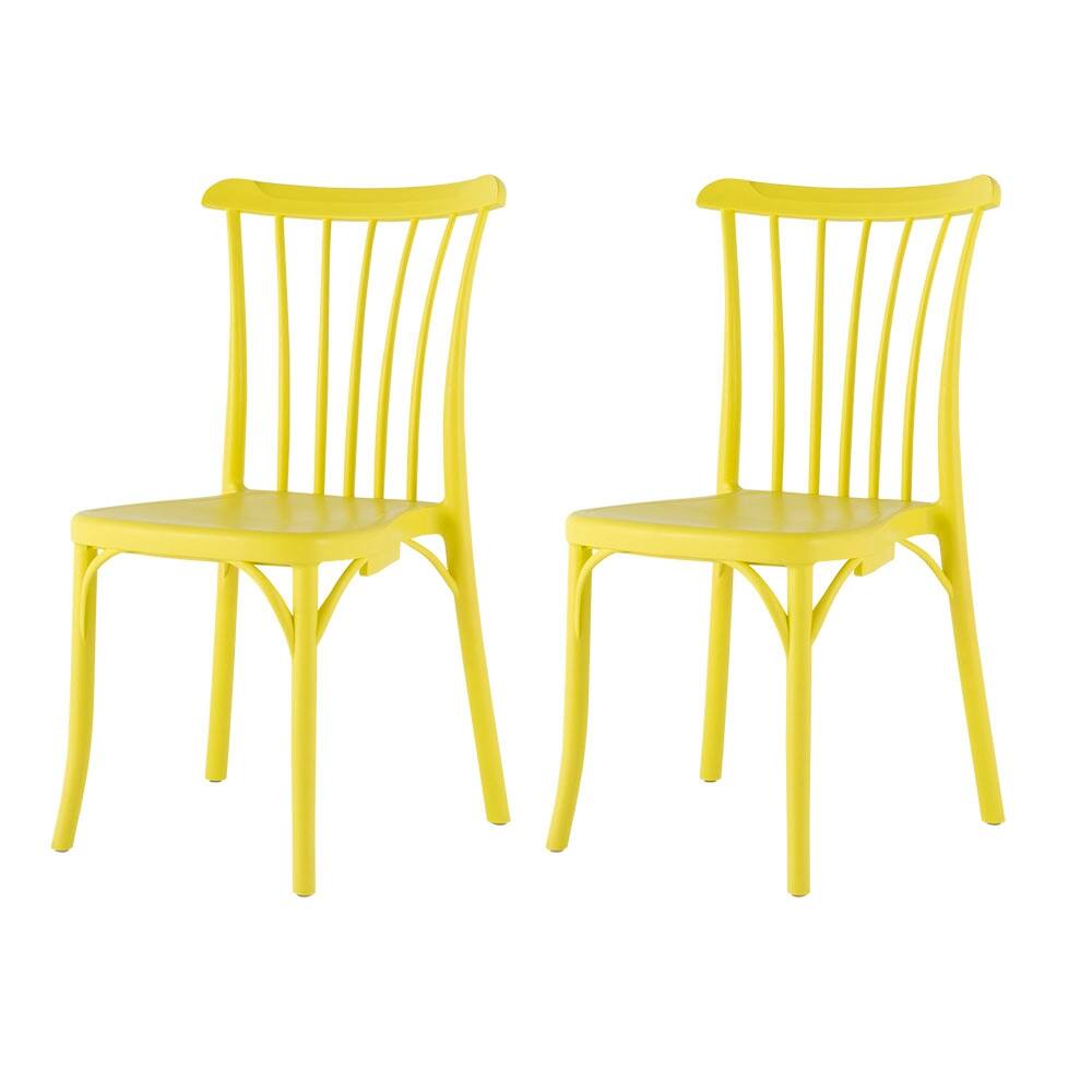Rio Resin Stackable Dining Chair, Set of 2