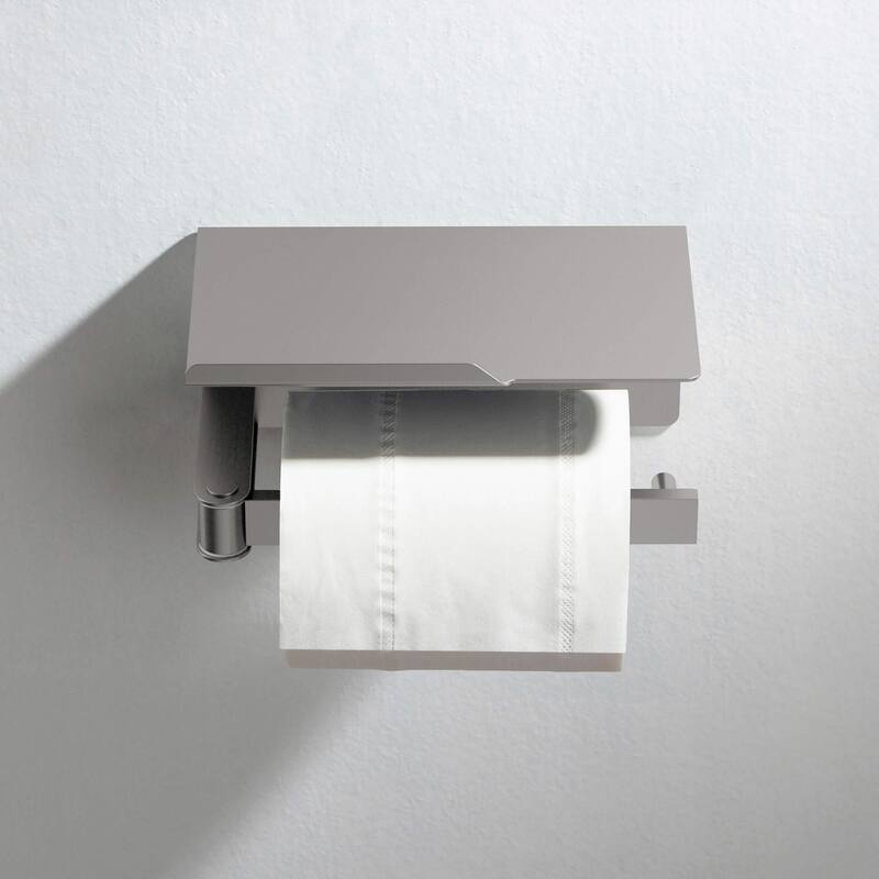 Bathroom Hardware Accessory Wall Mounted Toilet Paper Holder with Shelf