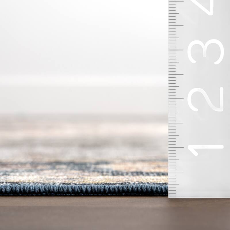 Nuloom Kallipoe Medallion SplashGuard Machine Washable Area Rug