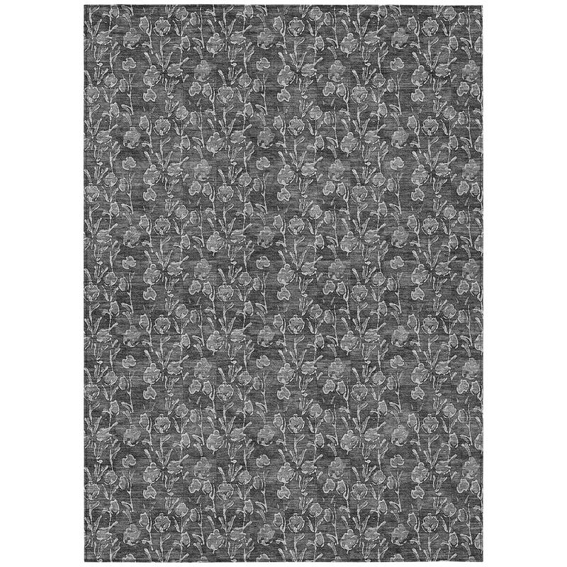 HomeRoots Floral Transitional Rectangle Outdoor Rug