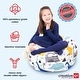 preview thumbnail 4 of 6, Stuff 'n Sit Large 33'' Bean Bag Storage Cover for Stuffed Animals & Toys, Giant Beanbag Chair for Plush