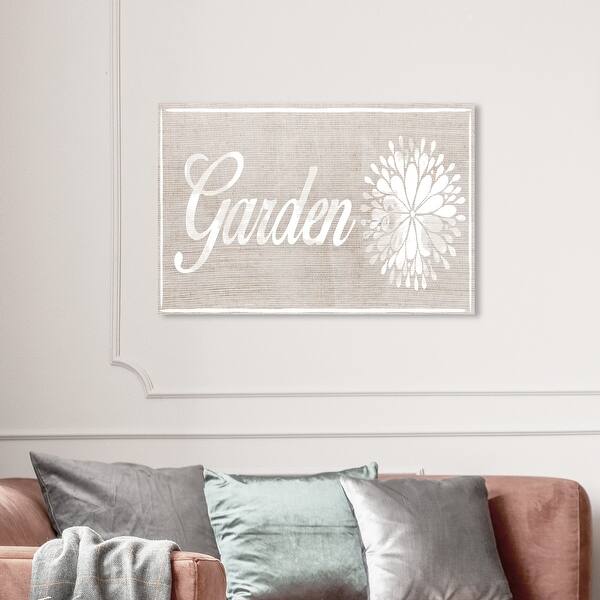 Shop Wynwood Studio Garden Sign Typography And Quotes Wall Art Canvas Print Family Quotes And Sayings Brown White Overstock 31586644