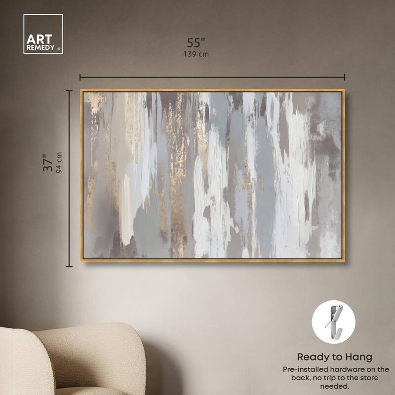 Flooding Gold II Canvas by Art Remedy