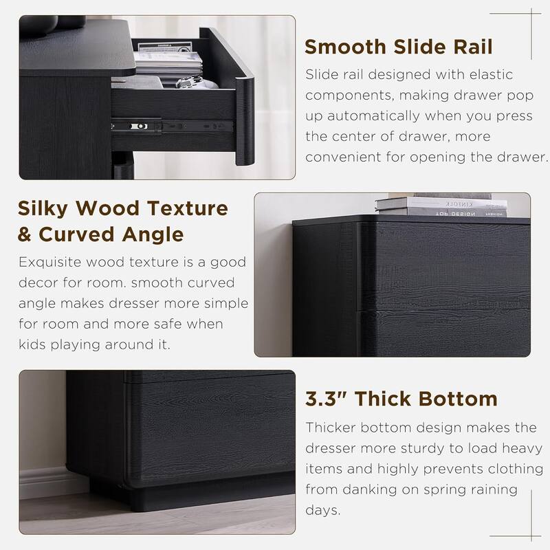 Modern 6 Drawer Dresser for Bedroom, Chest of Drawers, TV Stand